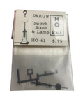 Grandt Line Scale Switch Stand & Lamp HO-61 Open Package Complete. Fixed Price $10.99.