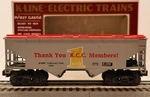 K-line, O/O27, K90002, Kcc Members, Covered Hopper, #90002, C-8, Ln/ob. Fixed Price $5.95.