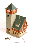 Vollmer 3752 Fire Station, Half-timbered House Department + Lighting. Fixed Price $63.82.