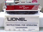 Lionel 6-8057 Burlington 1 Switcher Engine Nib. Fixed Price $125.00.