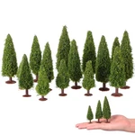 Miniature Cedar Trees Mixed Scale Set 15 Plastic Craft Train Diorama Models. Fixed Price $25.39.
