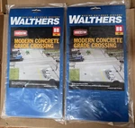 Walthers Cornerstone (ho) 933-4121 Modern Concrete Grade Crossing Kits * Nib. Fixed Price $20.00.