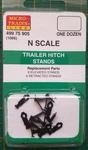 Micro Trains 499 75 905 Trailer Hitch Stands 1066 Parts Dz. Fixed Price $14.00.
