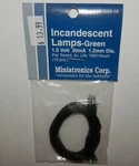 Miniatronics Incandescent Lamps Green (10PCS) #18-G03-10 Nip. Fixed Price $13.99.