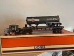 Lionel Gauge Pennsylvania Flatcar With Hood Tractor Trailer. Fixed Price $90.63.