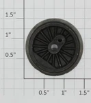 Lionel 736-7 Black Plain End Wheel-no Eccentric Stud (12). Fixed Price $25.20.