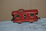 Red Frame Marx No. 556 Nyc New York Central Caboose Tin Litho Gauge - Look !. Fixed Price $22.99.
