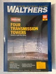 Walthers Cornerstone #933-3121 Ho Scale Four Transmission Towers Kit. Fixed Price $29.99.