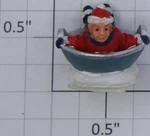 K-line K42423-8 Skating Pond Sledding Child Figure With Blue. Fixed Price $6.00.