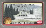 Woodland Scenics 18 Evergreen Fir Trees 2"-4" Ready Made Model Railroad # TR1585. Fixed Price $31.90.