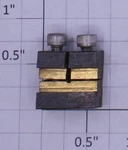 Split Jaw 40119 8MM Brass Track Rail Clamp. Fixed Price $5.00.
