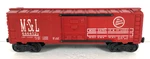 Lionel No. 6464-525 Minneapolis & St. Louis Box Car, Red. Fixed Price $30.00.