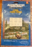 Walthers Scene Master 949-4202 3-RAIL Farm Fence Kit Ho Scale-new. Fixed Price $12.95.