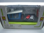 Bachmann N-scale Drive-in Hamburger Stand 45709. Fixed Price $19.99.