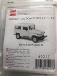 Busch Ho Scale Toyota Land Cruiser J4 #60217 White, Nip, Kit. Fixed Price $24.99.