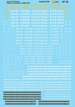 Microscale 87-78 Ho New York Central System Lines Nyc Steam Locomotive Decals. Fixed Price $9.99.