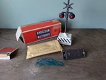 Lionel Original Postwar #155 Ringing Highway Signal W/box, Contactor & Wires. Fixed Price $59.99.