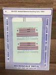 Microscale Decal 60-4155: Amtrak Material Handling Cars 1986+. Fixed Price $12.00.