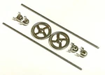213-24 Nickel Brake Wheel & Staff Set For Lionel Standard Freight Cars, 8PCS. Fixed Price $10.00.