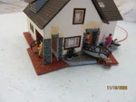 Faller B-270 Vintage Led Illuminated Family Home People Added 6" X 5" 4". Fixed Price $20.00.