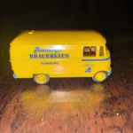 Brekina Mercedes Benz 319 Box Car Flensburger Brewery Yellow-blue Ho 1:87. Fixed Price $18.00.
