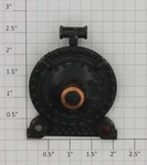 Lionel 261-2 Black Boiler Front With Flag Holders, Copper Bezel And Latch. Fixed Price $11.00.
