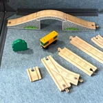 Thomas The Train Tank Engine Wooden Railroad Track Bridge Conductor Shed Box Car. Fixed Price $52.45.