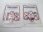 Lot Of 2 Life-like Handpainted Ho Scale Figures Barnyard Animals Farm People New. Fixed Price $18.95.