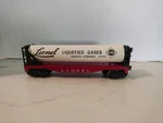 Lionel Postwar 6469 Erie Liquified Gas Flat Car, Is. Fixed Price $32.00.