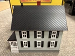 + Mth Gauge Railking Light Green W/ Black Shutters Row House Porch 30-9089. Fixed Price $39.99.