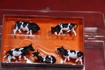 1493 - Preiser Miniatures Cows Ho Scale 14155. Fixed Price $17.50.