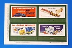 Lionel 1950 Mint Uncut 1/2 Sheet 4 Billboard Signs Plymouth Dupont Anti-freeze +. Fixed Price $40.00.