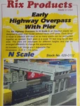Rix Early N Scale 50' Highway Overpass W/ Pier - Model Railroad Bridge Kit. Fixed Price $14.99.