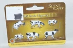 Ho Scale Figures Set Bachmann 33103 Black/white Cow Cattle Dairy Farm Barn. Fixed Price $9.00.