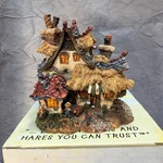 Boyds Bearly-built Villages Emily's Carrot Cottage 19014 Resin House Box Coa. Fixed Price $39.99.