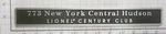 Lionel 773-100 New York Central Hudson Century Club Plate. Fixed Price $30.00.