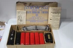1940'S Louis Marx & Co. Stream Line Steam Type Electrical Metal Train Set Box. Fixed Price $225.00.