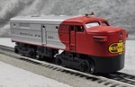 Lionel Santa Fe Alco Diesel Locomotive A-unit 2124 Powered Warbonnet Ex. Fixed Price $124.99.