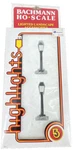 Bachmann Ho Scale Two Lighted Lamp Posts #42411 New See. Fixed Price $6.85.