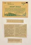 Champ Ho Decal-santa Fe/atsf Hvywt Pass Car-brnz Gold Let (later Version) #PH-8B. Fixed Price $6.50.