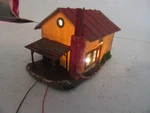 Ho - Faller 151 Goods Shed W/ People Added 4" X 3" #3. Fixed Price $12.00.