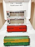 Atlas Gauge Box Car Bundle - Maryland 6244 Chicago & Northwestern 6222. Fixed Price $30.00.