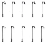 10PCS 2.8INCH Model Railway Ho Scale 1:87 Warm White Led Street Light Lamps. Fixed Price $22.21.