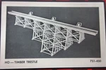 Campbell Scale Models 751 Ho Tall Timber Trestle Bridge Wood Kit. Fixed Price $49.95.