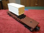 Post War Lionel Gauge Brown L&n Flat Car #9121 Trailer Load Excellent. Fixed Price $21.27.