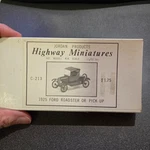 Jordan Products Highway Miniatures C-213 Ford Roaster Pre-owned/new Box. Fixed Price $16.00.