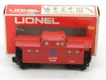 Lionel Gauge O-27 Mpc 6-9163 Red Santa Fe Lighted Caboose With Box. Fixed Price $9.99.