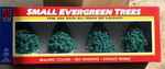 Life Like Ho Small 2.5" Evergreen Trees Set 4 Item 1022 Nos Nib. Fixed Price $14.00.