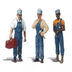 New Woodland Scale Three Train Mechanics Figures A2549. Fixed Price $32.99.