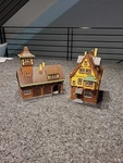 43755 / Vollmer Ho Police Station With Main Building + Vehicle Depot Built. Fixed Price $69.99.